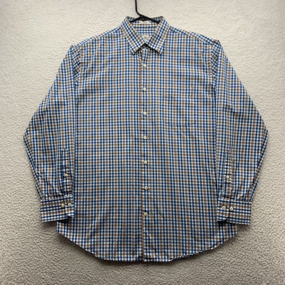 Peter Millar Other - Peter Millar Button Up Shirt Mens Large L Check Plaid Golf Preppy School Comfort